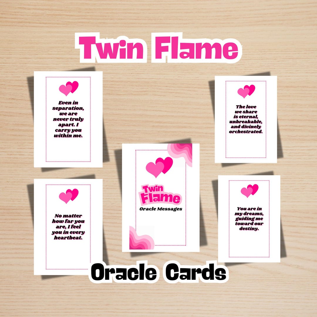 Twin Flame Oracle Card Deck: Channeled Love Messages (PDF Pattern) - Etsy