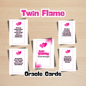 Twin Flame Oracle Deck – Channeled Love Messages for Soulmates & Divine Connections – Spiritual Guidance Cards for Twin Flames and Lovers
