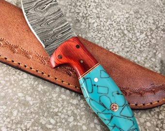 Damascus Hunting Knife