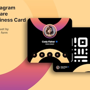 Business Card Template | Instagram Business Card | Beauty Artist Hair, Nails & Lashes Card Design
