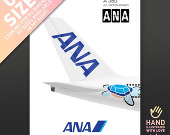 ANA航空ポスター - 全日本空輸 - Etsy 日本