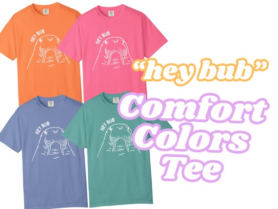 Hey Bub Walrus T-shirt | Comfort Colors Tee - Etsy