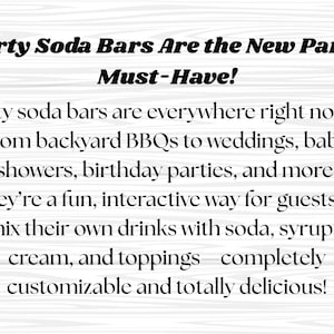 Classy Dirty Soda Bar Sign Printable + Editable Template | 4 Sizes