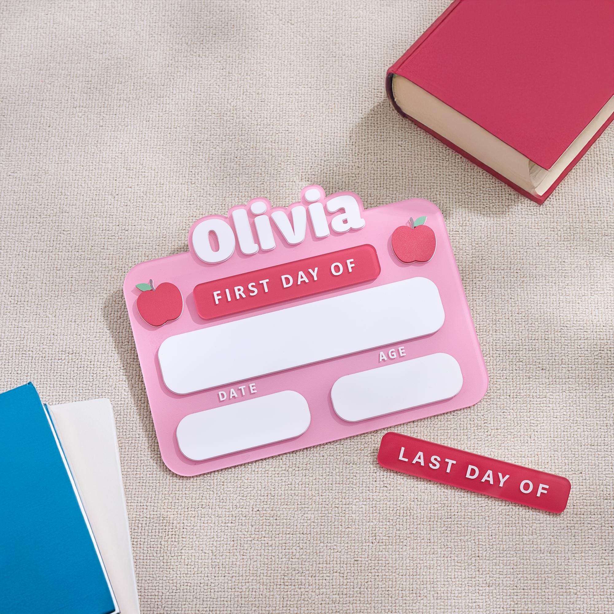 Personalized First Day of School Sign, Acrylic First Day of School Sign, Back to School Photo Prop, Custom First & Last Day School Board