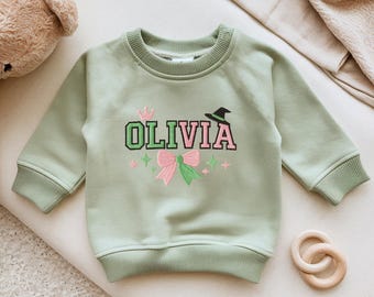 Embroidered Wicked Kid Sweatshirt, Personalized Kid Name Sweater, Aesthetic Changed For Good, Wicked Musical Shirt, Gift for Kids