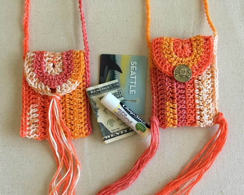 PDF Kidogo Bag Necklace Crochet Pattern image 5