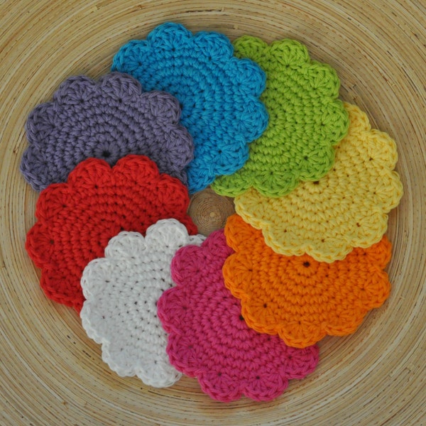 PDF Super Simple Cotton Coasters Crochet Pattern