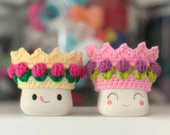 PDF Marshmallow Mug Rosebud Crowns Crochet Pattern