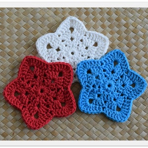 PDF Granny Super Star Coaster N Motif Crochet Pattern image 2