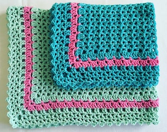 PDF Summer Slumber Baby Blankets Crochet Pattern