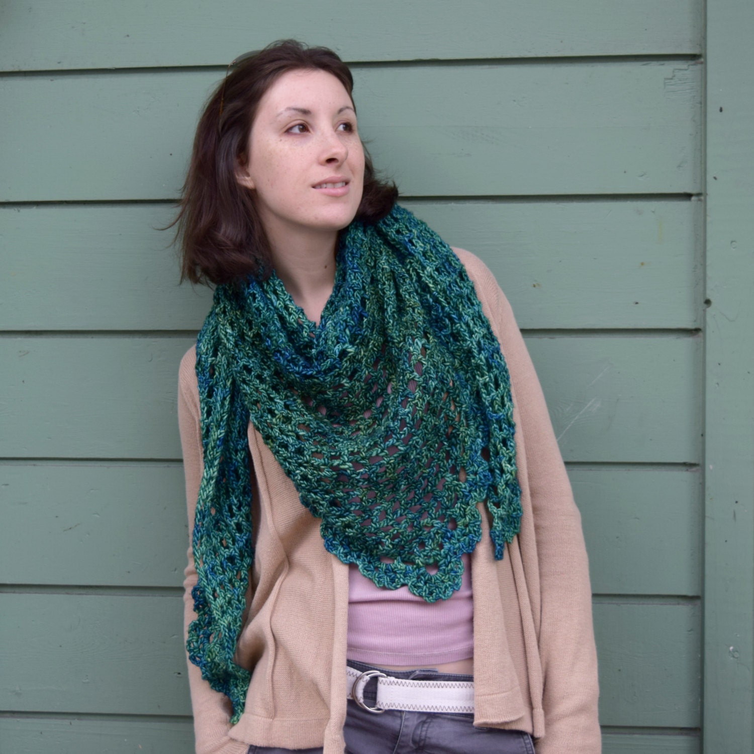 Vintage Hippie Lace Shawl