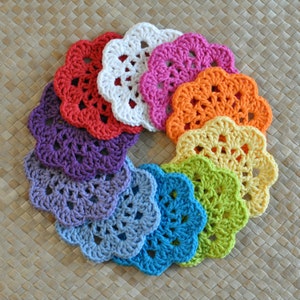 PDF Snowflower Lace Coaster Crochet Pattern image 3