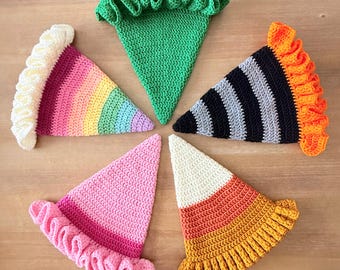 PDF Kids & Dolls Ruffled Witch Hats