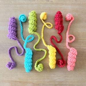 Patrón de marcapáginas de crochet Curly-Q (Descargar PDF)