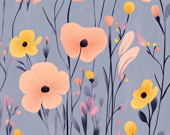 Floral iPhone Wallpaper: Small Flowers Lockscreen (Digital Download)