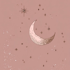 Simple Moon iPhone wallpaper, Pink iPhone wallpaper, Pastel Wallpaper for iPhone, Digital Download, aesthetic wallpaper