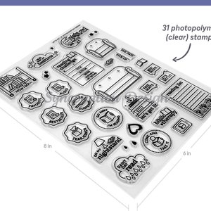 Vigoat1 French Transparent Clear Stamp for DIY Scrapbooking/Card Making  C109-11 : : Home