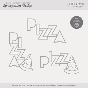 SVG-Schnittdateien | Pizza Forever : Digitales Scrapbooking • Journal • Kartenherstellung (Pizza Käse lecker Tomatenscheibe Italien)