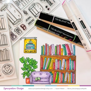 Clear Stamp Set | Shelfie (4x6) : 12 Stamps for Scrapbooks, Journals ...