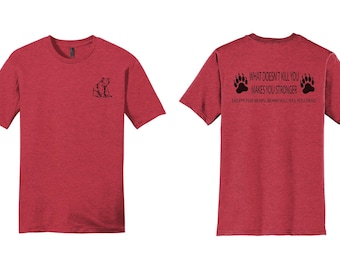 Funny Bear Shirt, What Doesn’t Kill You Makes You Stronger Tee, Bear Lover Gift, Hiking Shirt, Outdoor Graphic Tee, Nature Humor Shirt