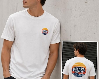 Sun of VA Beach Shirt, Coastal Sunset Graphic Tee, Virginia Beach Summer