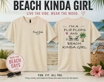 Beach Babe 757 Flip Flops Beach Girl T-Shirt, Summer Coastal Vibes Tee