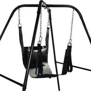 Leather Sling Swing Hammock For Sex Bondage Swing Sling For Adult Fun Stirrups hour Black Fetish Swing