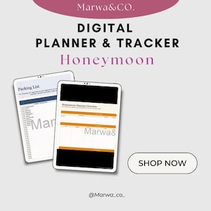 Honeymoon Planner & Tracker