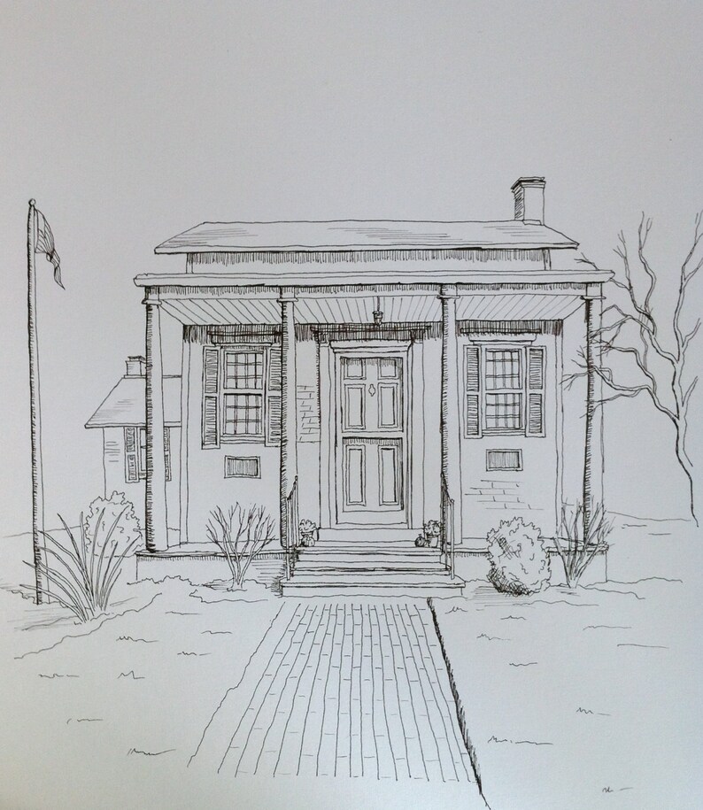 East Aurora Architecture Coloring Book Building Drawings by Dana Saylor image 4