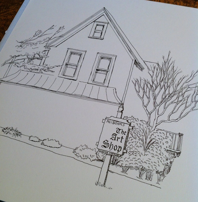 East Aurora Architecture Coloring Book Building Drawings by Dana Saylor image 5