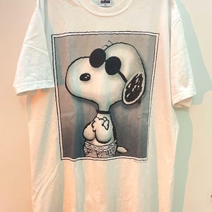 vintage snoopy x peanut top heavy XL ck parody 90s cartoon t shirt