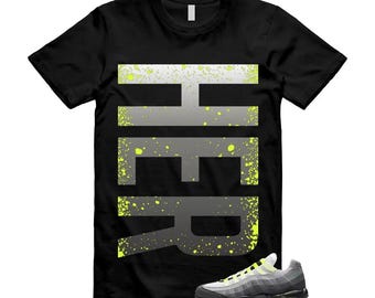 Camiseta a juego con las Air Max 95 Big Bubble Neon Yellow Black Cool Grey 2026 OG T Shirt match Her, Camisetas a juego con las Retro Air Max 95