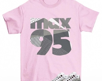 Koszulka MAX 95 pasująca do Air Max 95 Pink Foam Black White OG Big Bubble, Koszulka pasująca do Air Max 95 Pink Foam Sneaker, Koszulka Jordan Match