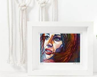 Fiona Apple Watercolor Print, Music Lover Gift, 90s Wall Art Prints, Indie Room Decor