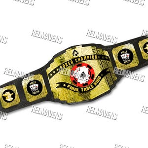 Cinto de Campeonato de Pôquer para Vencedor – Campeão Mestre de Pôquer Personalizável