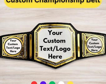 Customized Championship Belt, Personalized Wrestling Boxing Adult Trophy Champion