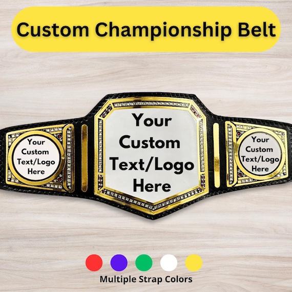 Customized Championship Belt, Personalized Wrestling Boxing Adult Trophy Champion