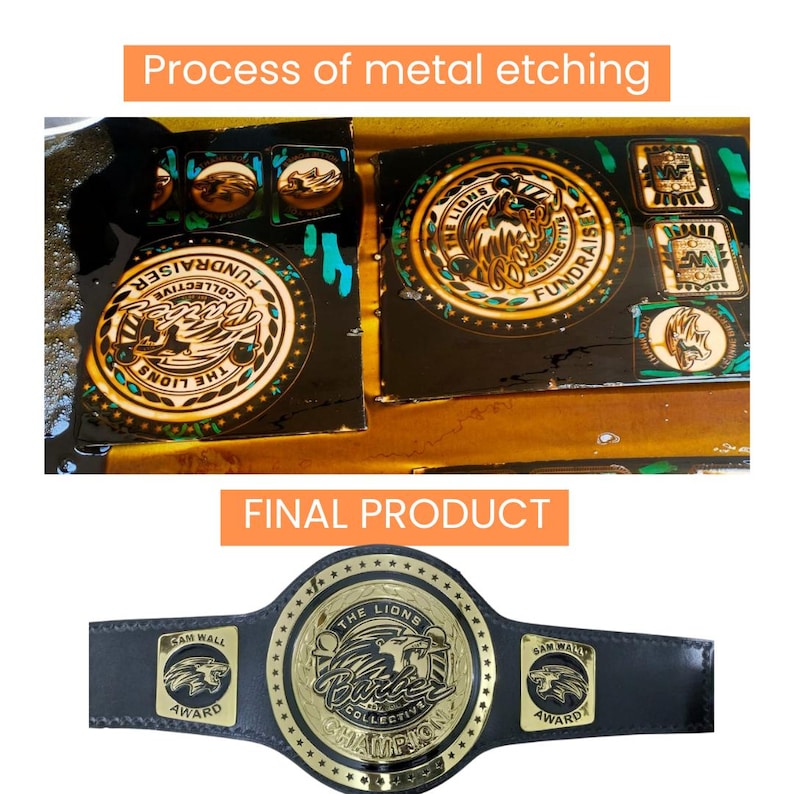 Custom Championship Belt, Personalized Wrestling Boxing Adult Title Trophy Champion Belt image 6
