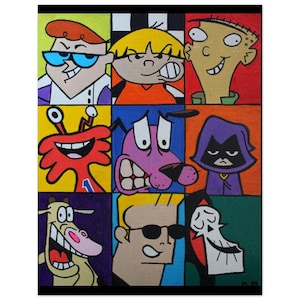 Cartoon Network Character Art Print - Nostalgic Wall Decor