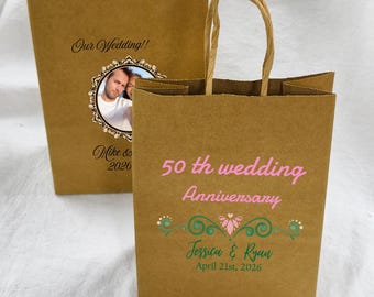 Bedankzakjes jubileum, bedankzakje bruiloft, gepersonaliseerde naamcadeauzakjes, voor koppels, vrijgezellenfeest