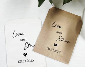 Gepersonaliseerde traktatiezakjes voor verlovingsfeest: gepersonaliseerd koekje
