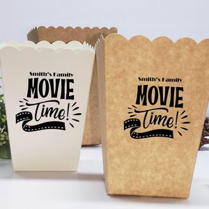 Cubo de palomitas para fiestas, caja de palomitas para películas, el mejor recipiente para palomitas de la historia, soporte para palomitas con nombre, caja para palomitas de boda, cubo de palomitas personalizado