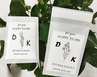 Wedding Favors Bags, Personalized Name Tissue Bags, Party Confetti Packs, Favour For Guests