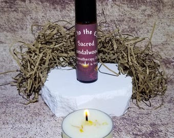 SACRED SANDALWOOD Natural AROMATHERAPY Oil- Grounding Woods Meditation Blend