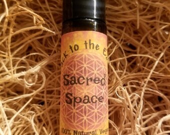 SACRED SPACE Aromatherapy Meditation Oil w/Pure Essential Oils- Powerful Grounding Meditation/Healing Blend