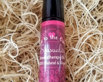 SENSUALITY Aromatherapy Perfume Oil w/Pure Essential Oils- Palmarosa/Ylang Ylang Blend