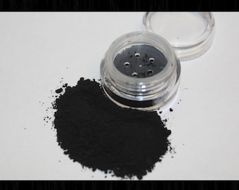 5g TRUE BLACK Natural Crushed Mineral Makeup EYELINER/Eyeshadow- Vegan