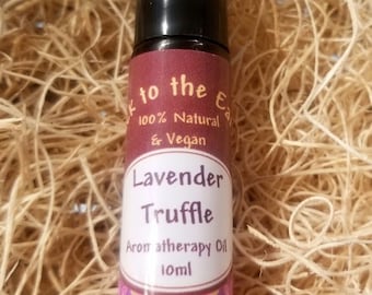 LAVENDER TRUFFLE Aromatherapy Perfume Oil w/Pure Essential Oils- Gourmet Lavender Chocolate Bonbons