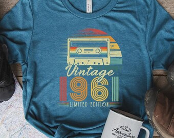 65th Birthday Shirt, 1961 Original Parts Shirt, 65th Birthday Gift For Women, Born In 1961, 65th Birthday Gift, 1961 Tee, Vintage 1961 Shirt