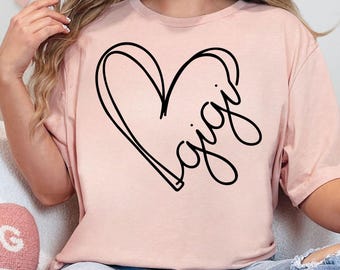 GIGI Shirt, Personalized Gigi T-shirt, Grandma-life Shirt, Gigi Custom Shirt, Mother's Day Shirt, Gigi Tee, New Gigi Gift,Grandma Gift Shirt